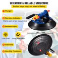thumbnail image 4 of VEVOR Glass Lifting Vacuum Suction Cup, 9'' Glass Lifter Suction Cup, 385lbs Load Capacity Glass Lifting Suction Cup, Heavy-Duty Hand-Held Glass Lifter For Moving Large Granite Tile & Replacing Window, 4 of 9