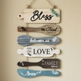 thumbnail image 3 of Bless The Food Before Us Sign Farmhouse Kitchen Wall Decor Dining Room Decorations Collage Wall Rustic Hanging Wood Art Signs Housewarming Gifts for Kitchen Living Home, 3 of 5