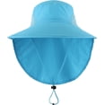 thumbnail image 6 of Dalrosia  Wide Brim Sun Hat with Neck Flap for Women Men Hiking Fishing Gardening Hat Waterproof with UV Sun Protection, 6 of 8
