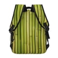 thumbnail image 4 of Fotbe Green Bamboo Fence Pattern Casual Backpack for School, Travel, and Outdoor Activities - Durable, Lightweight, and Comfortable, 4 of 5