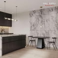 thumbnail image 2 of Wall!Supply Ultralight Linari Round Marble White HD Printed - 3D EPS Foam Wall Panels - Easy DIY Installation - White Marble Look Finish - Set of 4 Panels (24.97 sq ft), 2 of 5