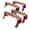 GNN-10in-4pcs, variant on 7.8" Copper Ground Bus Bar Kit with 16 Terminal Positions, UL Material Copper Grounding Busbar with T Posts Insulators