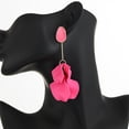 thumbnail image 3 of Hyasfey 1 Pair Rose Flower Petal Drop Earrings Exaggerated Dangle Earrings Women Piercing Stud Earrings Jewelry Gift, 3 of 8