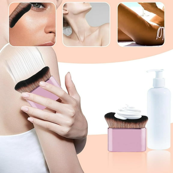 GHSOHS Makeup Brushes Ultra Soft Self Tanning Brush for Body Foundation & Makeup Blending Applicator Durable Sunscreen Brush Nail Brushes Flat Brushes