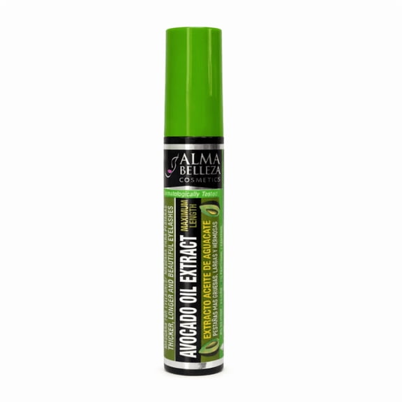 Alma Belleza Avocado Oil Mascara – Volumizing & Lengthening Lash Mascara, Smooth Buildable Formula, Black Mascara for Fuller Looking Lashes, 0.45 oz