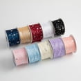 thumbnail image 3 of High Quality Yarn Weaving Hair Accessories Clothing Flower Packaging Accessories Ribbon Bow Ribbon Starry Sky Pleated Ribbon, 3 of 5