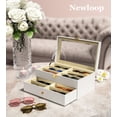 thumbnail image 2 of Organizador de gafas de sol NEWLOOP para mujer y hombre con 16 ranuras, color blanco, 2 of 7
