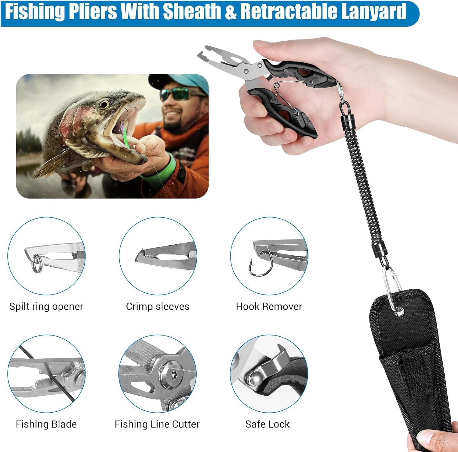 Layers Fishing Tackle Box  213pcs Lures Kit With Small Tool Containing Weights Scale Lip Clip Hook Remover Accessories Gear For Beginners Men Adults