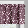 thumbnail image 3 of Ambesonne Autumn Window Valance, Dotted Lines Abstract Leaves, 54" X 12", Eggplant Grey Pink White, 3 of 5