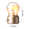 thumbnail image 4 of BESTYASH Portable Table Lamp LED Night Light Retro Style 1Set for Adults, 4 of 5