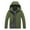 Army Green, variant on AOOCHASLIY 2023 Men Fall Coat Men's Thin Jacket Casual Sports Windbreaker Hooded Solid Color Coat