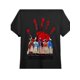 thumbnail image 1 of Camiseta de algodón negro con palma roja indígena para hombre, 220 g, para adultos, hombres, mujeres, adolescentes, jóvenes y uso informal., 1 of 6