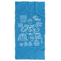 Blues Clues Beach Towel, 30"x60", Blue's Clues Icon Collage Beach Towel