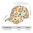 thumbnail image 2 of Sigee Cute Puppy for Fashionable curved brim baseball cap for Men Women Curly Hair Ponytail Hat for Outdoor Sports, 2 of 6