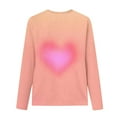 thumbnail image 5 of CLOISE Long Sleeve Kids Shirts Girls Boys Youth Crew Neck Tops Heart Outfits Fall Winter Clothes Multicolor 160, 5 of 5
