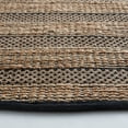thumbnail image 2 of SAFAVIEH Natural Fiber Beulah Striped Area Rug, Black/Natural, 7' x 7' Round, 2 of 8