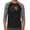Black / Heather Charcoal, variant on LA Pop Art Men's Raglan Word Art T-Shirt - EGYPT