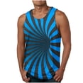 thumbnail image 1 of Tanques para Hombre de Verano Solto Chaleco Impresión Deportivo Cuello Redondo, Top de Moda Casual para Al Aire Libre Y Diario, 1 of 4