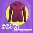 thumbnail image 2 of M&M SCRUBS Women's Ultra Soft Front Zip Warm-Up Scrub Jacket 5200 (Burgundy, Medium), 2 of 6