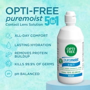 (3 pack) Opti Free Pure Moist Multi-Purpose Disinfecting Solution, 10oz