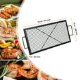 thumbnail image 4 of KFFKFF 32" Rectangle Cooking Grate X-Marks Heavy-Duty Steel Fire Pit Grill Grate, 4 of 9