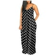 thumbnail image 1 of Robe Grande Taille pour les Femmes Sans Manches V Cou Imprimé Floral Maxi Robe d'Été Spaghetti Sangle Longue Robe Décontractée, 1 of 4