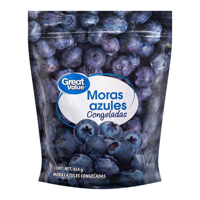Moras azules Great Value congeladas 454 g