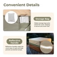 thumbnail image 6 of BPS Waterproof 600D Outdoor Hot Tub Cover, Spa and Hot Tub Cover Replacement with Zipper and Storage Bag for Square Inflatable Hot Tub, 85''W x 85''D x 20''H, 6 of 8