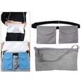 thumbnail image 3 of Adjustable Soft Drain Holder with Shower Mesh Design Dual Drain Pouch Personal Grey, 3 of 8