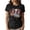 Black, variant on Women's Baseball Mama T-Shirt 100% Cotton Game Day Mom Tee Short Sleeve Casual Fit