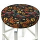 thumbnail image 3 of Balery Sunflower Rooster Fundas de asiento para taburete de bar redondo de tela de terciopelo ajustables que protegen de arañazos y manchas para sillas de 14 a 17 pulgadas.-12 inch, 3 of 7