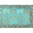 thumbnail image 1 of Ahgly Company Indoor Rectangle Southwestern Light Blue Country Area Rugs, 7' x 10', 1 of 4