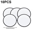 thumbnail image 3 of Byfri 10 Pack White Round Foldable Flying Disc Hand Fans Japanese Style Fans for Weddings Home Decor 25cm, 3 of 7