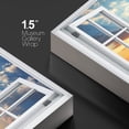 thumbnail image 4 of wall26 Canvas Print Wall Art Window View Vibrant Blue Orange Sunset Beach Shore Wilderness Nature Photography Realism Scenic Landscape Colorful Multicolor for Living Room, Bedroom, Office - 32"x, 4 of 5