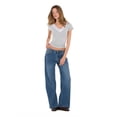 thumbnail image 2 of Forever 21 Women's Grey Y2K Short-Sleeved V-Neck Top, Lace Trim Detail for Layering & Everyday Style, XS, 2 of 6