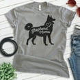 thumbnail image 2 of Shepherd Mama T-shirt, Unisex Women's Shirt, German Shepherd Owner, Best Dog Mom Gift, Dark Heather Gray, Medium, 2 of 6