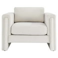 thumbnail image 5 of Armchair Accent Chair, Ivory White, Fabric, Living Kitchen Cafe Bistro Hospitality Restaurant, Modern Contemporary HB34793, 5 of 9