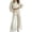 White, variant on Women's Vintage Polka Dot 2 Piece Outfits Crop Sweatshirt and Loose Fit Wide Leg Flare Pants Y2K Retro Streetwear Casual Tracksuit Set White