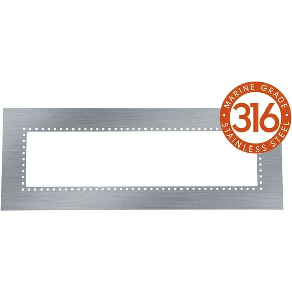 EF39FMPFSMG-Eurofase Heating-316 Marine Grade Stainless Steel Flush Mount Adapter for 39 Inch Patio Heaters