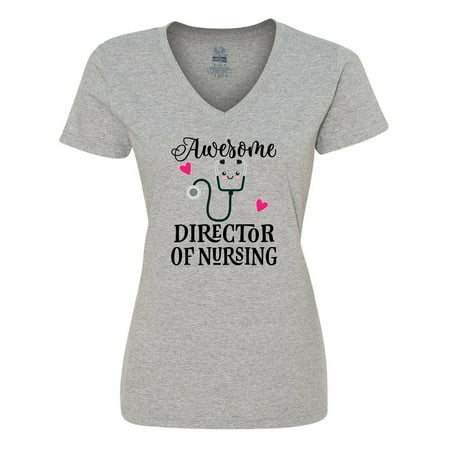

Inktastic Director of Nursing Gift Women s V-Neck T-Shirt
