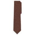 thumbnail image 2 of Jacob Alexander Men's Polka Dot Print 2.75 inch Width Slim Neck Tie - Cocoa Brown, 2 of 5