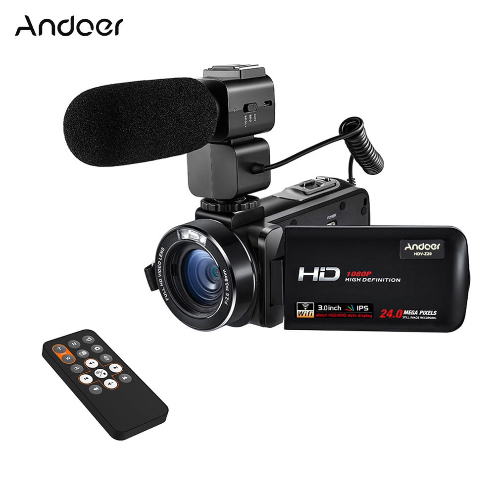 Andoer HDV-Z20 1080P Full HD 24MP WiFi Digital Video Camera Camcorder ...