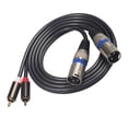 thumbnail image 4 of Cable Adaptador Conexión Señal Audio Doble XLR A RCA 1 5 M/4 9 Pies, 4 of 9