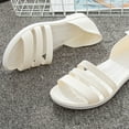 thumbnail image 6 of BONIXOOM White Sandals Woman Clearance Fall Slide Platform Casual Fashion Shoes for Women White Size 5.5, 6 of 6