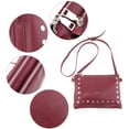 thumbnail image 5 of Sunyuer Punk Style Rivet Small Square Shoulder Bag - Crossbody Commuter Handbag with Dual Pockets, Portable and Stylish, 5 of 6