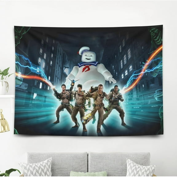 YOUYONGZHI Ghostbusters-Theme Anti-pilling Tapestry Gift Wall Hanging Backdrop for Room Bedroom Girls Fans Background Banner Party Birthday Supplies Decor