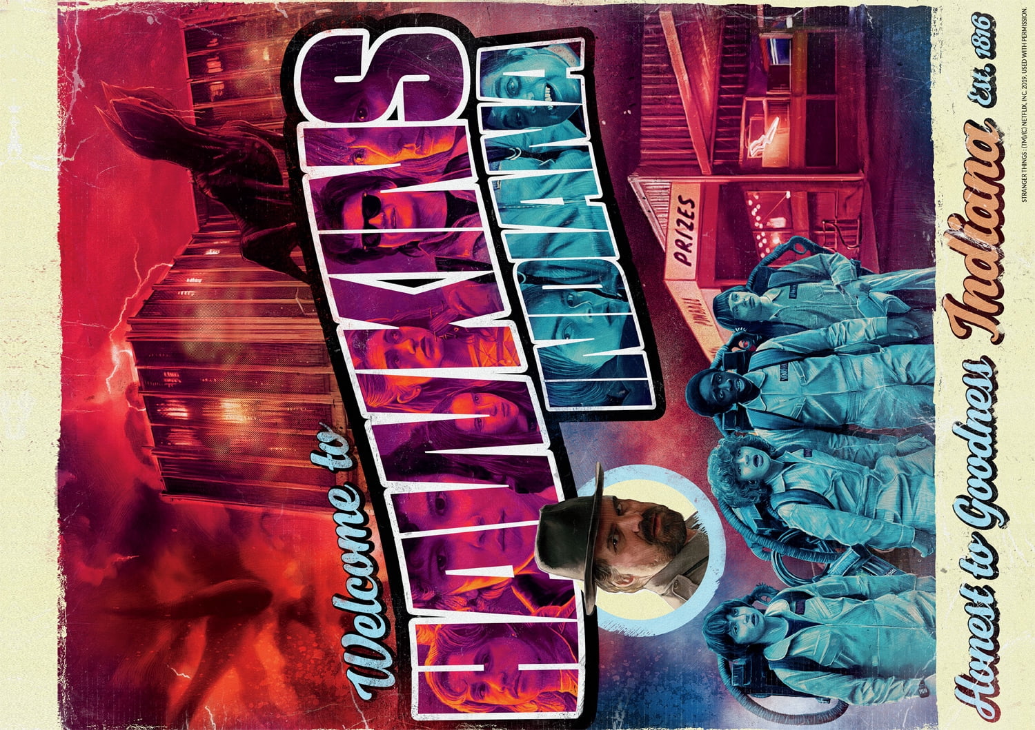 Buffalo Games 500-Piece Netflix Stranger Things Welcome to Hawkins Interlocking Jigsaw Puzzle