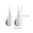 thumbnail image 2 of LABSERRON 2pcs Stainless Steel Shoehorn Short Handle Dressing Aid Daily Use, 2 of 8