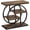 Rustic Brown, variant on GlowPlume End Table for Living Room, 4-Tier Narrow Side Table with Storage Shelves, Industrial Bedside Table for Bedroom, Wood Small Sofa Side Table with Geometric Metal Frame (1 PC, Grey)