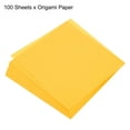 thumbnail image 3 of Uxcell Origami Paper Double Sided for Art Craft Project Beginner 100 Sheets Gold 8x8 inch, 3 of 5